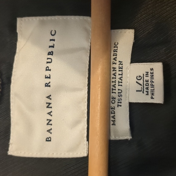 Banana Republic Black L Wool Blend Coat - Picture 6 of 9